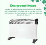 Perel Warmsafe Turbo + Timer 2000W convectorkachel - 3 standen